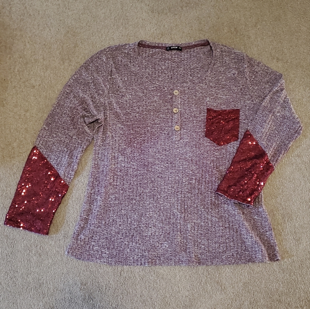 Shein Sequin Top